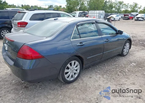 2007 Honda Accord 3.0 Ex из США, поврежденный, VIN 1HGCM66587A092584